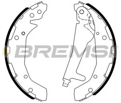 Комплект тормозных колодок BREMSI купить