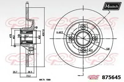 Тормозной диск R+ (Regular Plus) MAXTECH купить