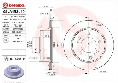 Тормозной диск COATED DISC LINE BREMBO купить