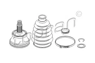Шарнирный комплект, приводной вал TOPRAN купить