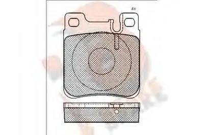 Комплект тормозных колодок, дисковый тормоз R BRAKE купить