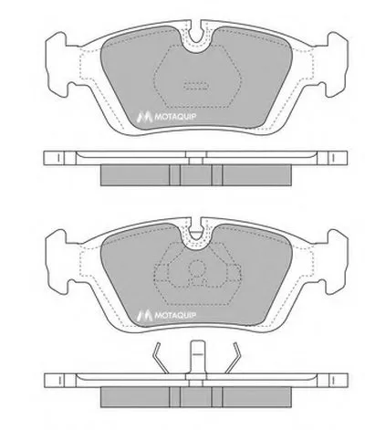 Комплект тормозных колодок, дисковый тормоз MOTAQUIP купить