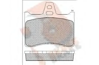 Комплект тормозных колодок, дисковый тормоз R BRAKE купить