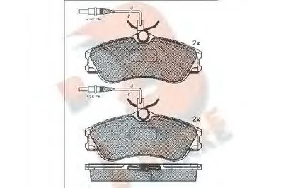 Комплект тормозных колодок, дисковый тормоз R BRAKE купить