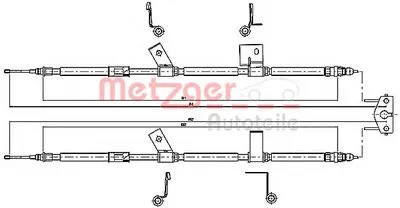 Трос, стояночная тормозная система COFLE METZGER купить