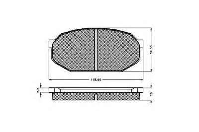 Комплект тормозных колодок, дисковый тормоз SPIDAN купить