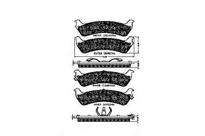 Комплект тормозных колодок, дисковый тормоз SPIDAN купить