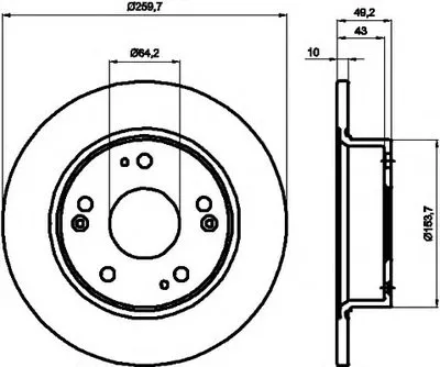 Тормозной диск HELLA купить