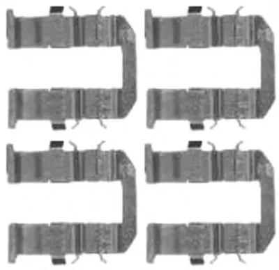 Комплектующие, колодки дискового тормоза HELLA купить