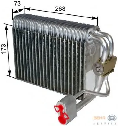 Испаритель, кондиционер BEHR HELLA SERVICE HELLA купить