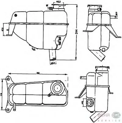 Компенсационный бак, охлаждающая жидкость BEHR HELLA SERVICE купить