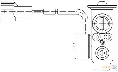 Расширительный клапан, кондиционер BEHR HELLA SERVICE HELLA купить