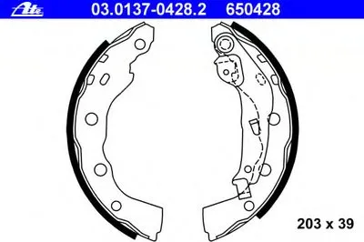 Комплект тормозных колодок ATE купить