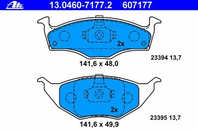 Комплект тормозных колодок, дисковый тормоз