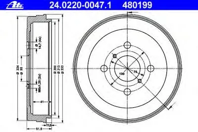 Тормозной барабан ATE купить