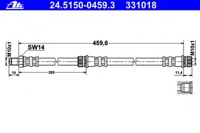 Тормозной шланг ATE купить