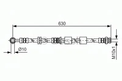 Тормозной шланг BOSCH купить