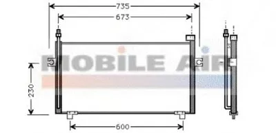 Конденсатор, кондиционер VAN WEZEL купить