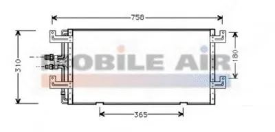 Конденсатор, кондиционер VAN WEZEL купить