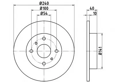 Тормозной диск PRO HELLA PAGID купить