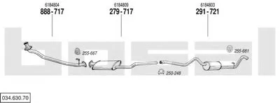 Система выпуска ОГ BOSAL купить