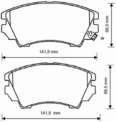 Комплект тормозных колодок, дисковый тормоз JURID купить