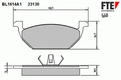 Комплект тормозных колодок, дисковый тормоз FTE купить