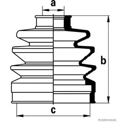 Комплект пылника, приводной вал HERTH+BUSS JAKOPARTS купить