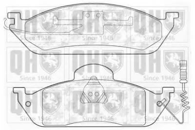 Комплект тормозных колодок, дисковый тормоз QUINTON HAZELL купить