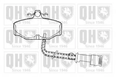 Комплект тормозных колодок, дисковый тормоз QUINTON HAZELL купить