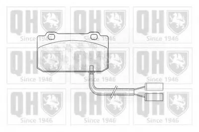 Комплект тормозных колодок, дисковый тормоз QUINTON HAZELL купить