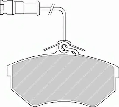 Комплект тормозных колодок, дисковый тормоз PREMIER FERODO купить