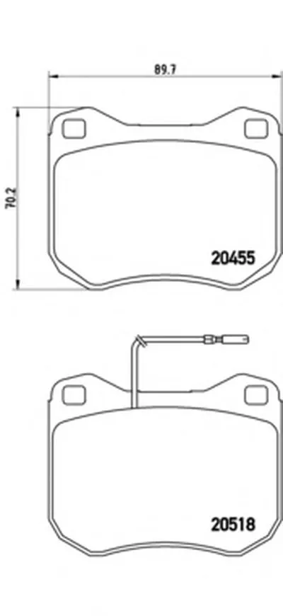 Комплект тормозных колодок, дисковый тормоз BREMBO купить