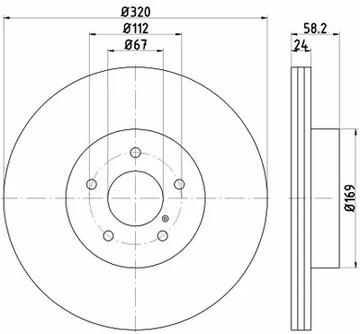 Тормозной диск MINTEX купить