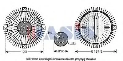 Сцепление, вентилятор радиатора AKS DASIS купить