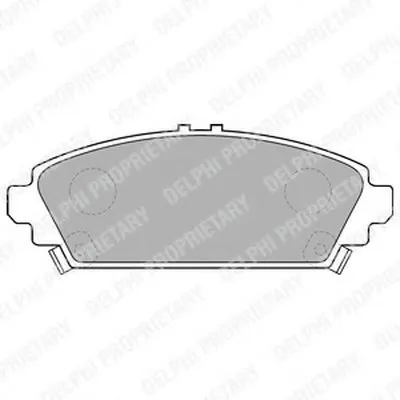 Комплект тормозных колодок, дисковый тормоз DELPHI купить