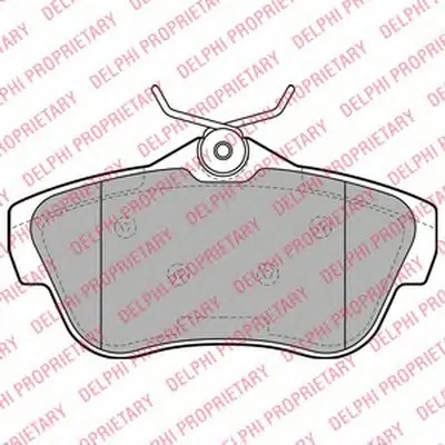 Комплект тормозных колодок, дисковый тормоз DELPHI купить