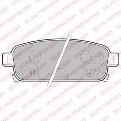 Комплект тормозных колодок, дисковый тормоз DELPHI купить