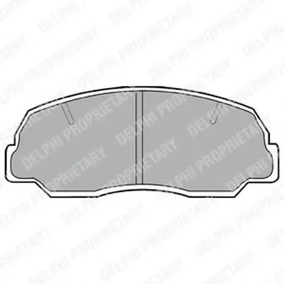 Комплект тормозных колодок, дисковый тормоз DELPHI купить
