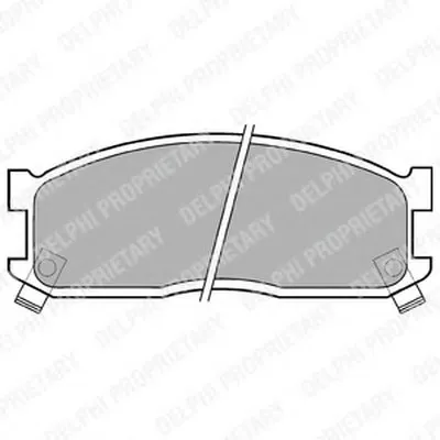 Комплект тормозных колодок, дисковый тормоз DELPHI купить
