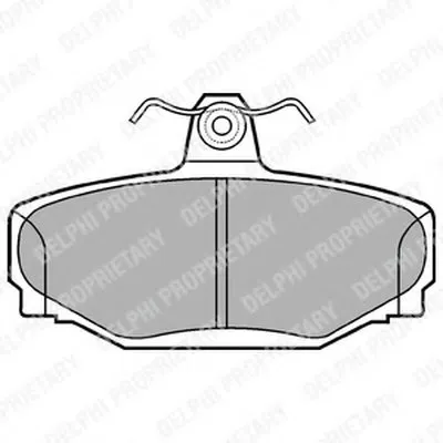 Комплект тормозных колодок, дисковый тормоз DELPHI купить