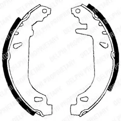 Комплект тормозных колодок DELPHI купить