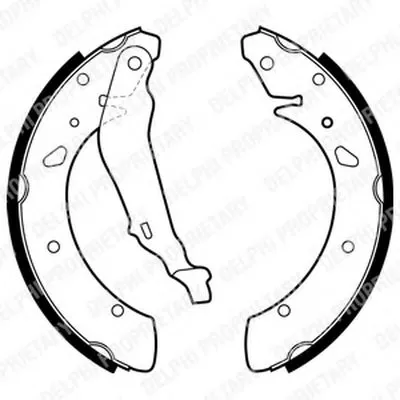 Комплект тормозных колодок DELPHI купить