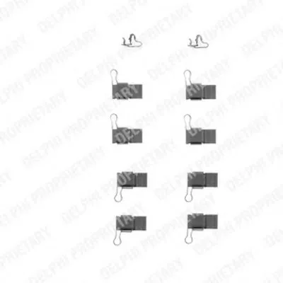 Комплектующие, колодки дискового тормоза DELPHI купить