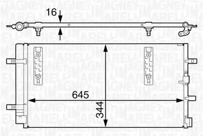 Конденсатор, кондиционер MAGNETI MARELLI купить
