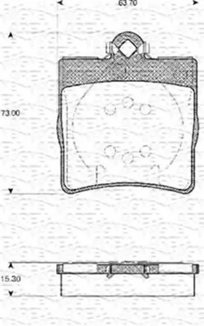 Комплект тормозных колодок, дисковый тормоз MAGNETI MARELLI купить