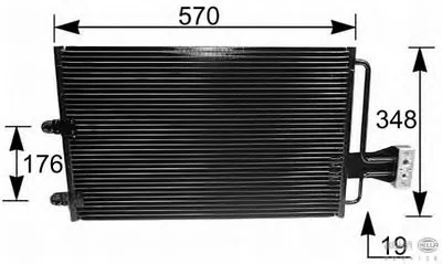 Конденсатор, кондиционер BEHR HELLA SERVICE купить