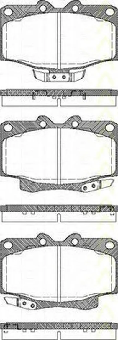 Комплект тормозных колодок, дисковый тормоз TRISCAN купить