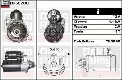 Стартер Remanufactured REMY (Light Duty) DELCO REMY купить