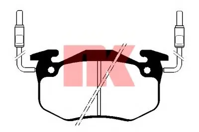 Комплект тормозных колодок, дисковый тормоз NK купить